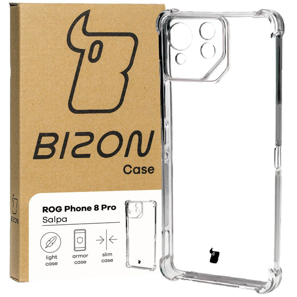 Transparentes Hülle Bizon Case Salpa für Asus ROG Phone 8 Pro
