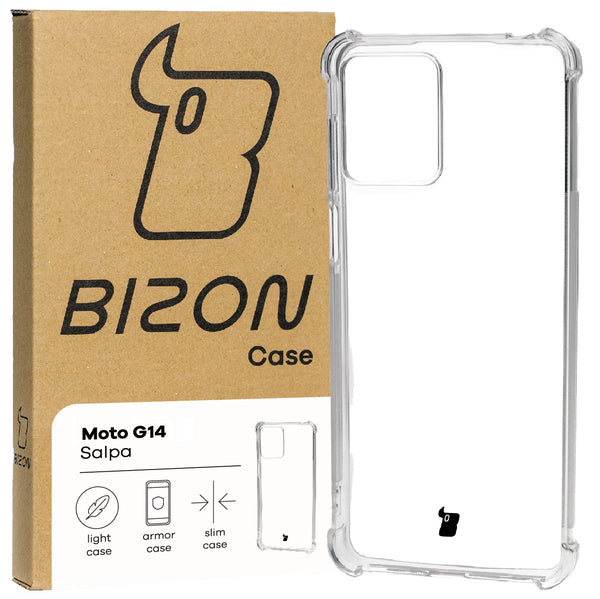 Transparentes Hülle Bizon Case Salpa für Motorola Moto G14