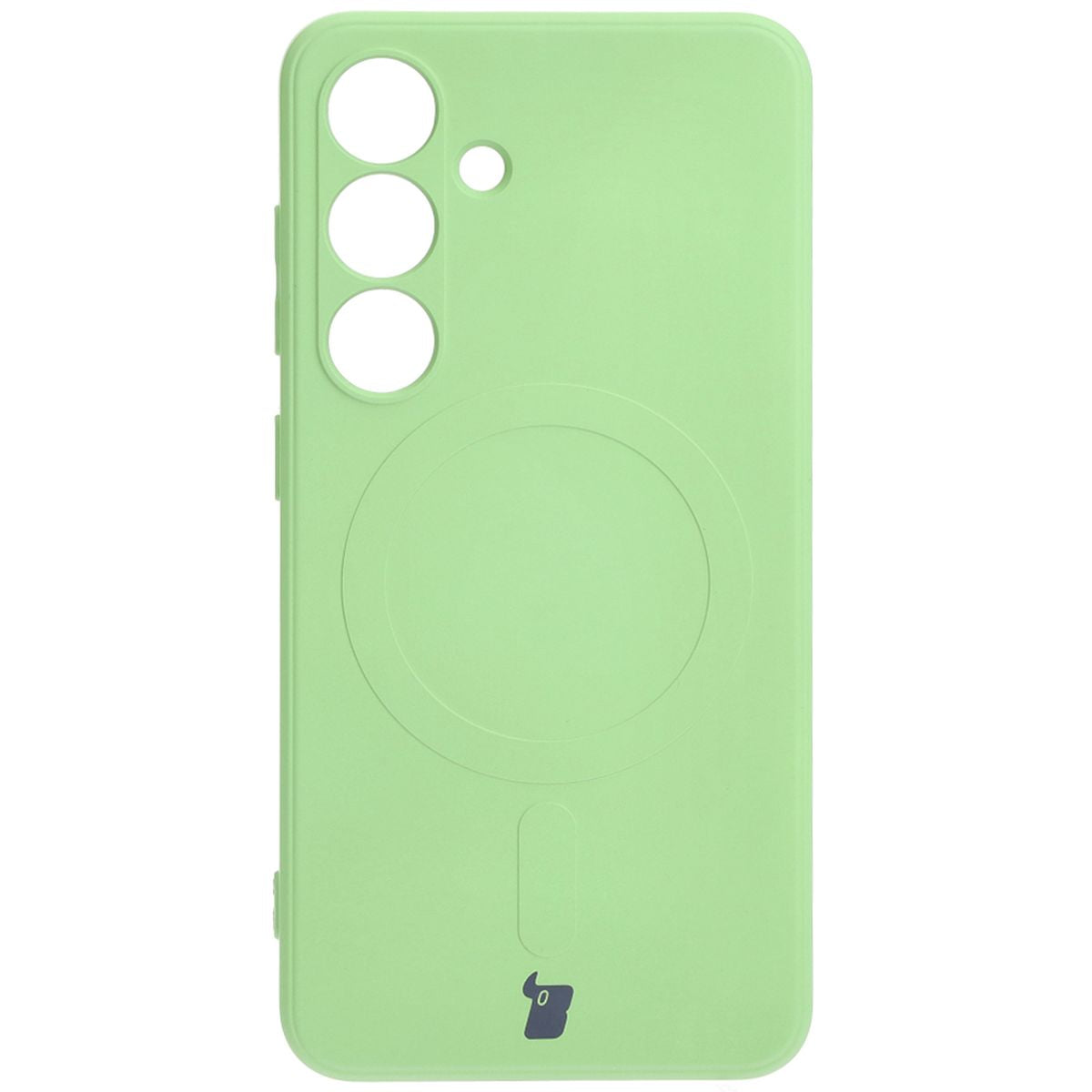 Schutzhülle für Galaxy S24, Bizon Case Silicone Magnetic Sq, Hellgrün