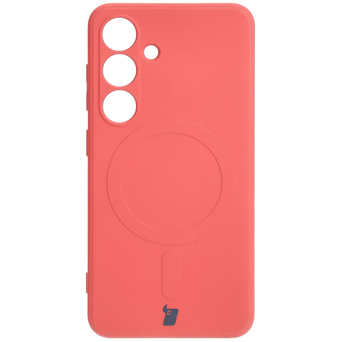 Schutzhülle für Galaxy S24, Bizon Case Silicone Magnetic Sq, Dunkelrosa