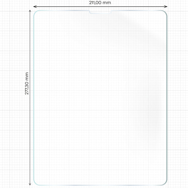 Papierimitationsfolie für iPad Pro 12.9 2022/2021/2020/2018, Bizon Film Tab Papirus, 2 Stück