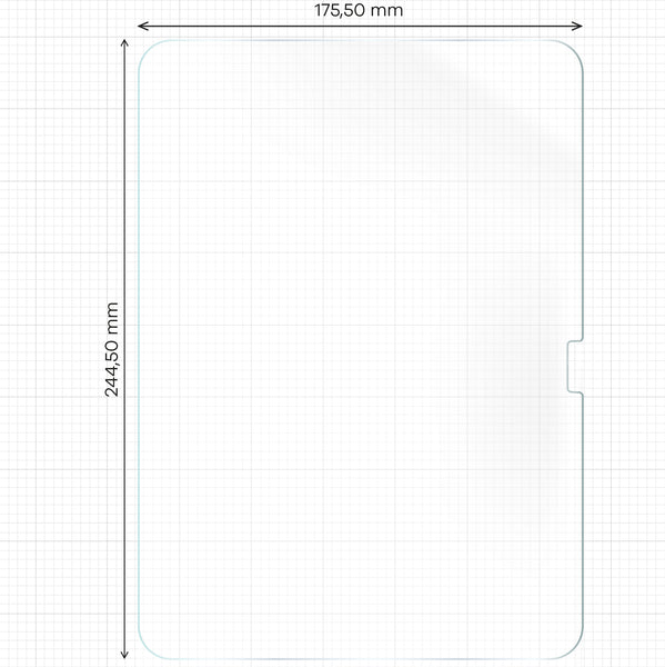 Papierimitationsfolie für iPad 10 10.9 2022, Bizon Film Tab Papirus, 2 Stück