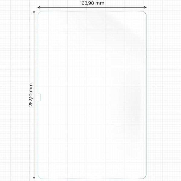 Papierimitationsfolie für Galaxy Tab A9 Plus, Bizon Film Tab Papirus, 2 Stück
