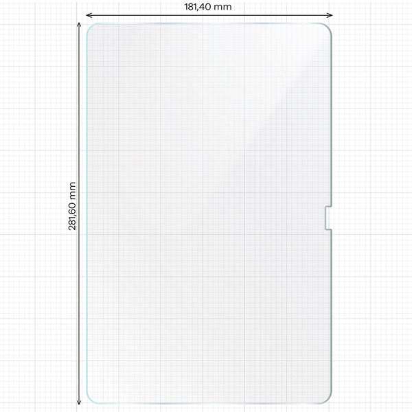 Papierimitationsfolie für Galaxy Tab S9 FE+/S9+/S8+/S7+/S7 FE, Bizon Film Tab Papirus, 2 Stück