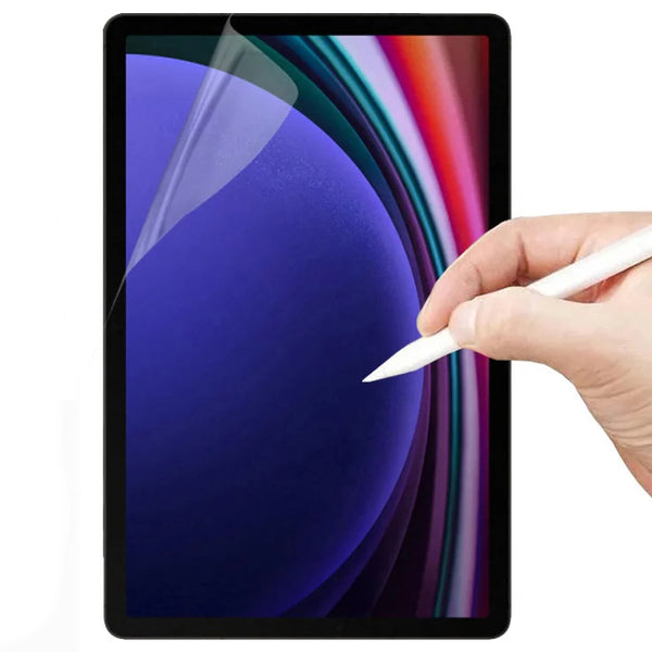 Papierimitationsfolie für Galaxy Tab S9 FE+/S9+/S8+/S7+/S7 FE, Bizon Film Tab Papirus, 2 Stück