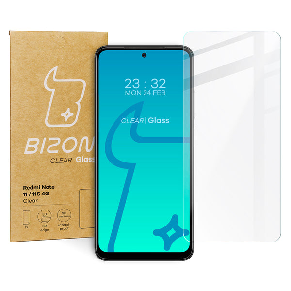 Gehärtetes Glas Bizon Glass Clear für Xiaomi Redmi Note 11 / 11S 4G