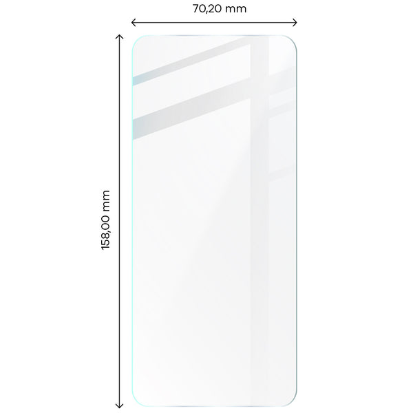 Foto von Bizon Glass Clear gehärtetem Glas für Xiaomi Redmi Note 11 Pro auf Maßband