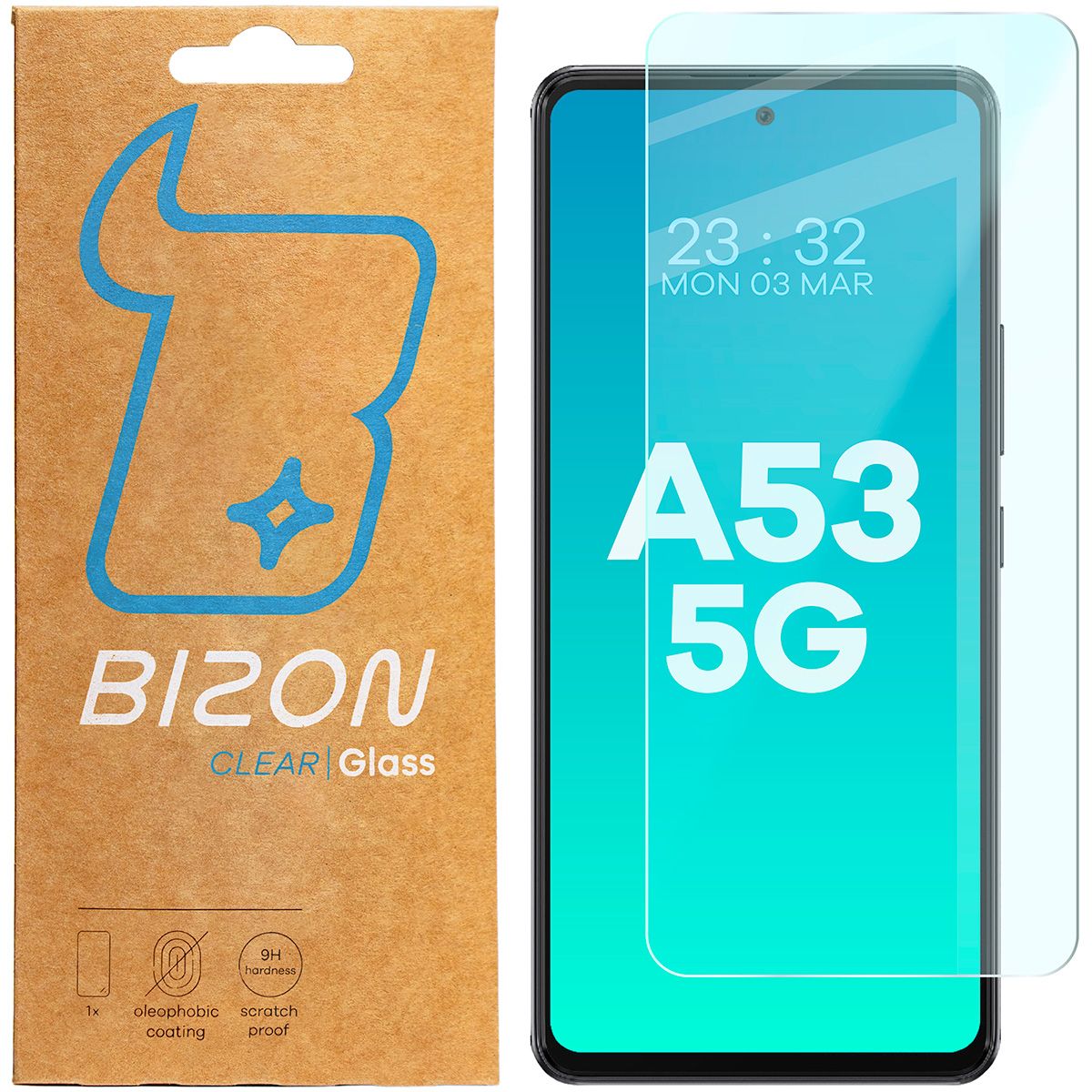 Gehärtetes Glas Bizon Glass Clear für Samsung Galaxy A53 5G