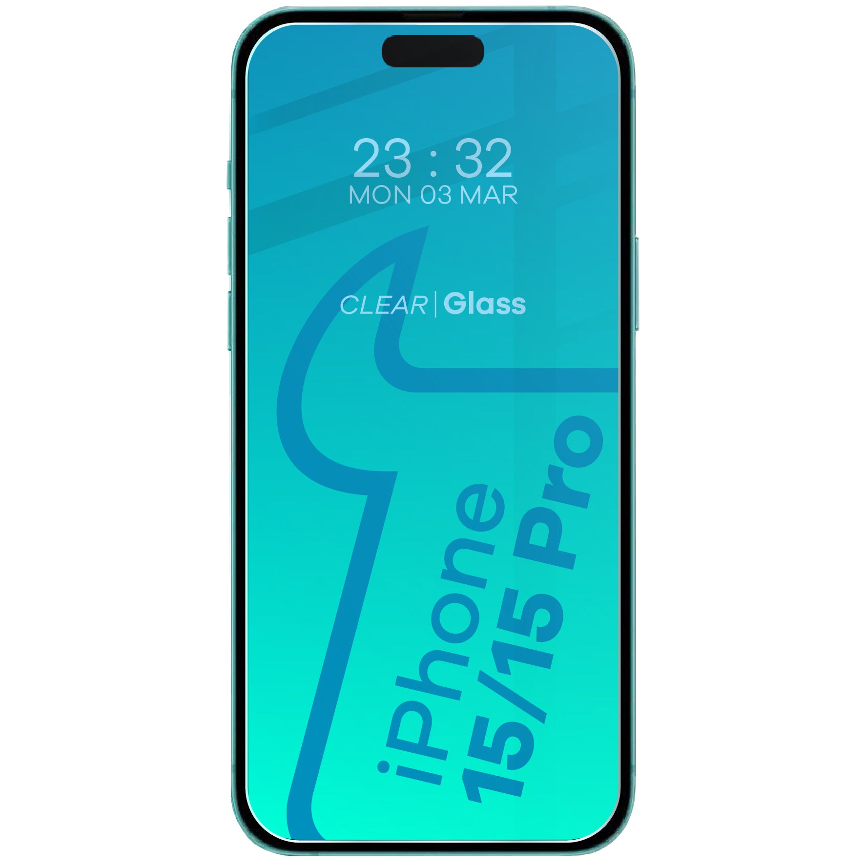 Gehärtetes Glas Bizon Glass Clear 2 für iPhone 15 / 15 Pro