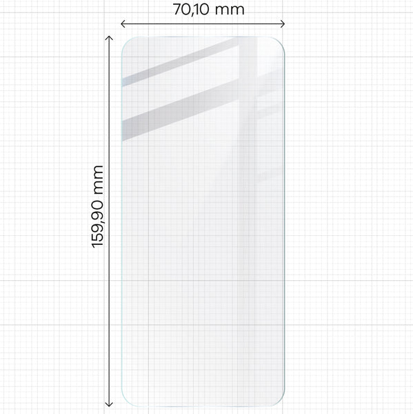 Gehärtetes Glas für Oppo A79 5G, Bizon Glass Clear 2