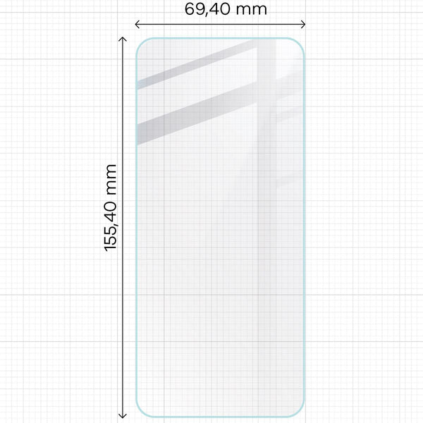 Gehärtetes Glas für Oppo Reno11 F 5G, Bizon Glass Clear 2