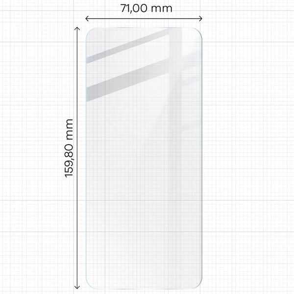 Gehärtetes Glas Bizon Glass Clear 2 für Realme 11 5G
