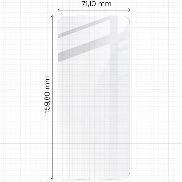 Gehärtetes Glas für Realme C67 4G, Bizon Glass Clear 2