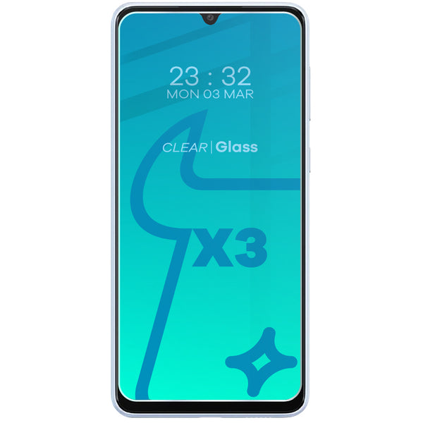 Gehärtetes Glas Bizon Glass Clear 2 - 3 Stück + Kameraschutz, Galaxy A34 5G