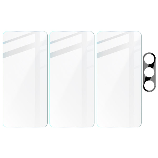 Gehärtetes Glas Bizon Glass Clear 2 - 3 Stück + Kameraschutz, Galaxy A34 5G