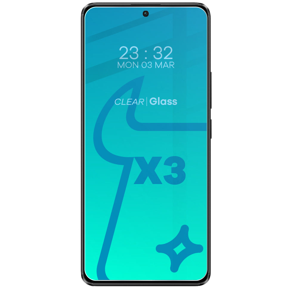 Gehärtetes Glas - 3 Stück + Kameraschutz für Xiaomi Poco X6 / Redmi Note 13 Pro 5G, Bizon Glass Clear 2 Pack