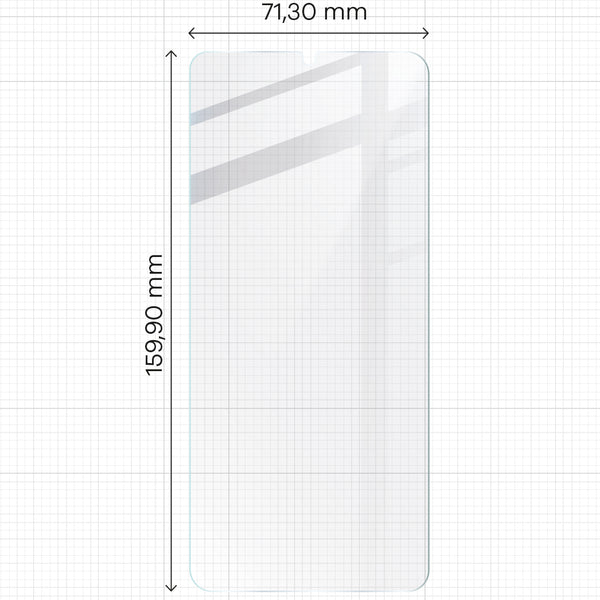 Gehärtetes Glas - 3 Stück + Kameraschutz für Galaxy A05s, Bizon Glass Clear 2 Pack