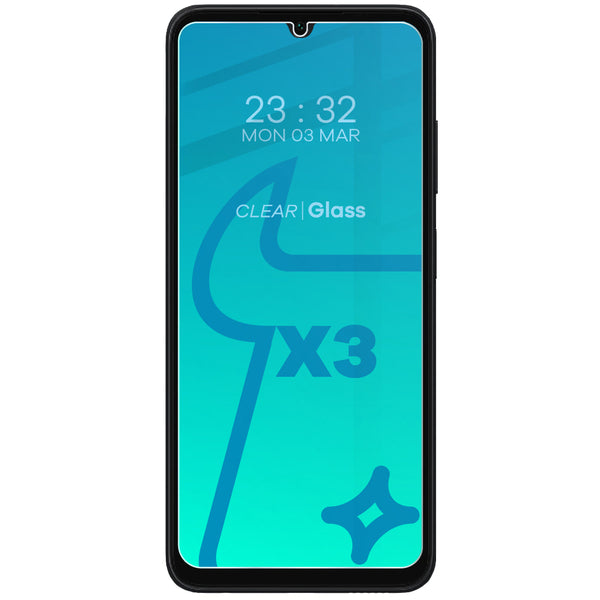 Gehärtetes Glas - 3 Stück + Kameraschutz für Galaxy A05s, Bizon Glass Clear 2 Pack