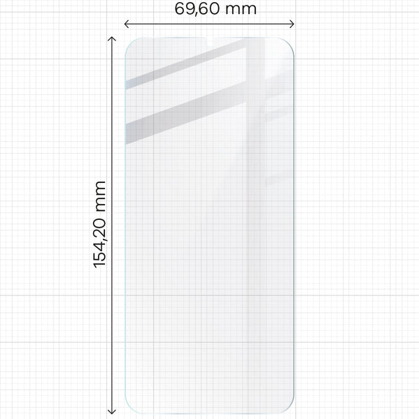Gehärtetes Glas - 3 Stück + Kameraschutz für Galaxy A25 5G, Bizon Glass Clear 2 Pack
