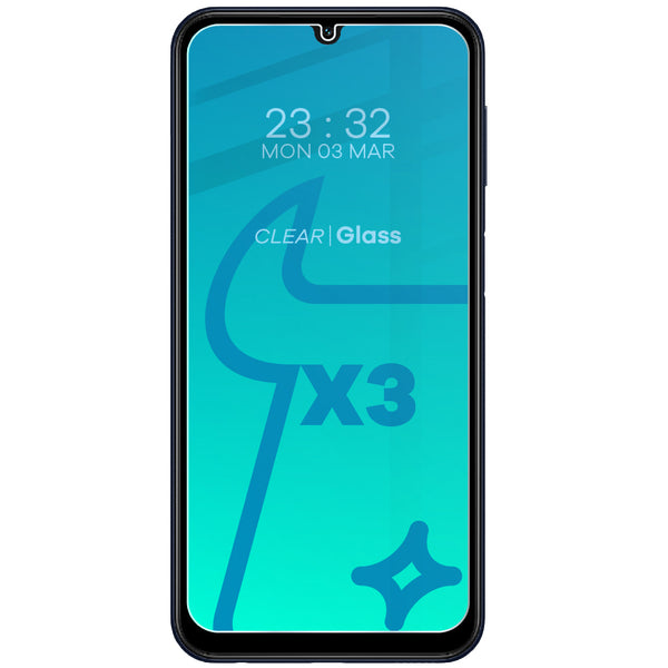 Gehärtetes Glas Bizon Glass Clear 2 Pack - 3 Stück + Kameraschutz, Galaxy M34 5G