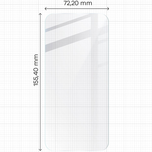 Gehärtetes Glas Bizon Glass Clear 2 Pack - 3 Stück + Kameraschutz, iPhone 15 Plus