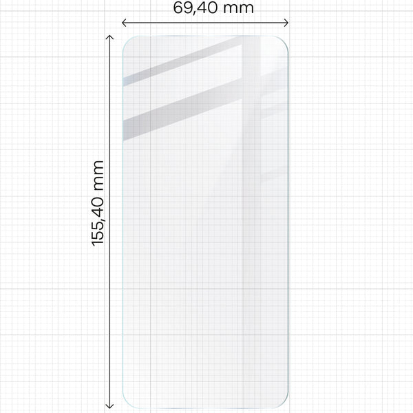 Gehärtetes Glas - 3 Stück + Kameraschutz für Xiaomi Poco X6 Pro, Bizon Glass Clear 2 Pack