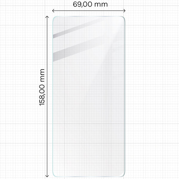 Gehärtetes Glas Bizon Glass Clear - 3 Stück + Kameraschutz, Galaxy M52