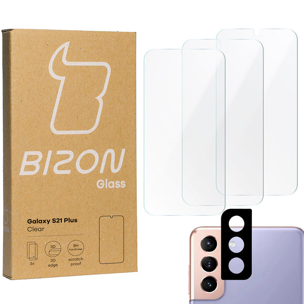 Gehärtetes Glas Bizon Glass Clear für Samsung Galaxy S21 Plus 5G