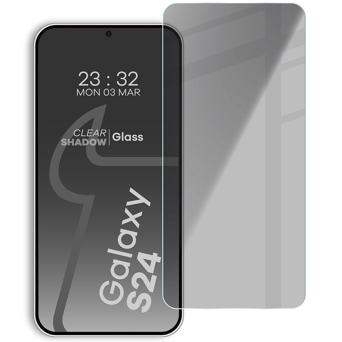Glas mit Privatschutzfilter Bizon Glass Clear Shadow für Samsung Galaxy S24