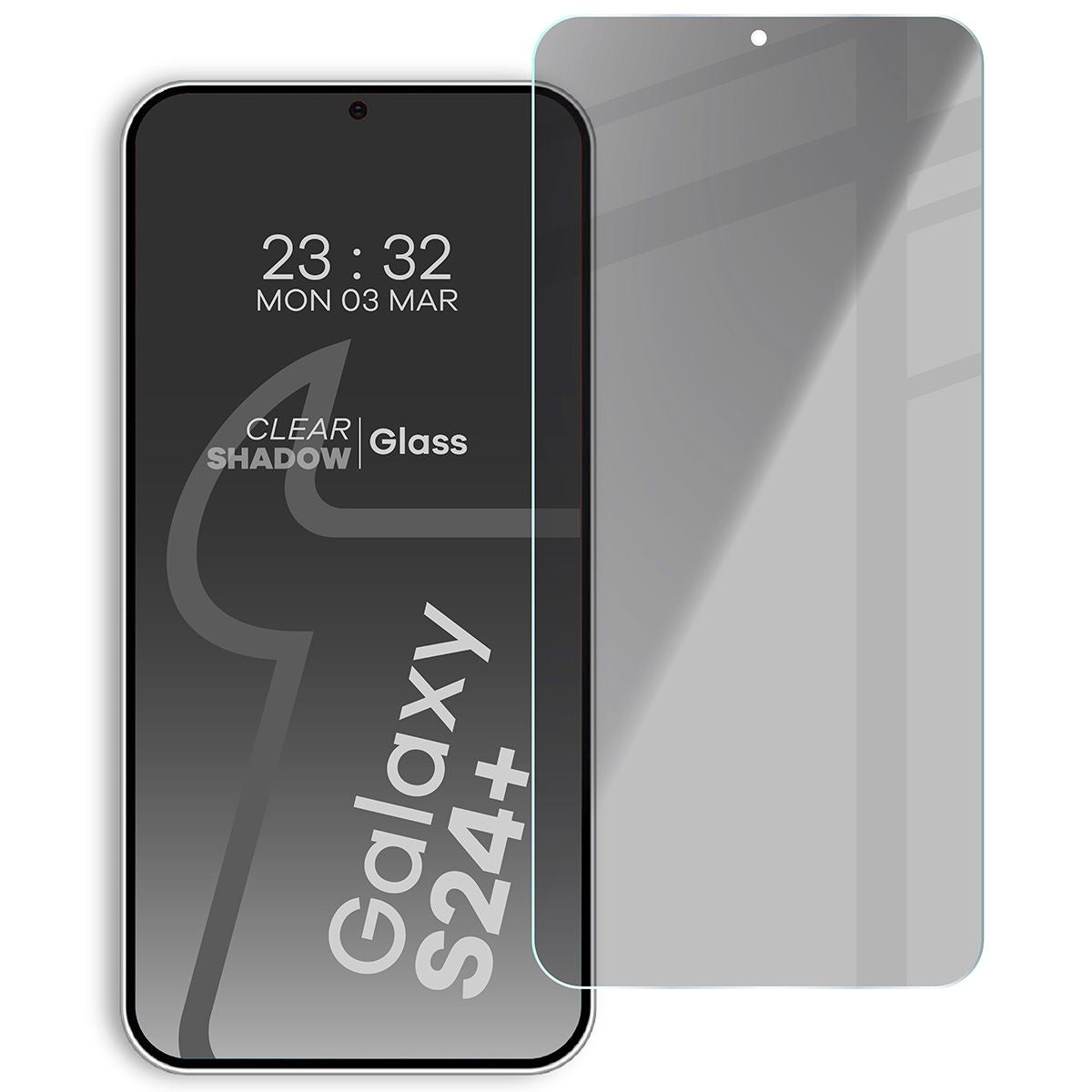 Glas mit Privatschutzfilter Bizon Glass Clear Shadow für Samsung Galaxy S24 Plus