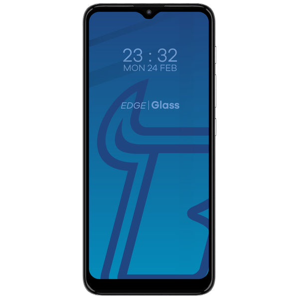 Gehärtetes Glas Bizon Glass Edge für Moto E20, Schwarz