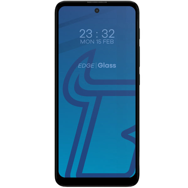 Gehärtetes Glas Bizon Glass Edge für Moto E30 / E40, Schwarz
