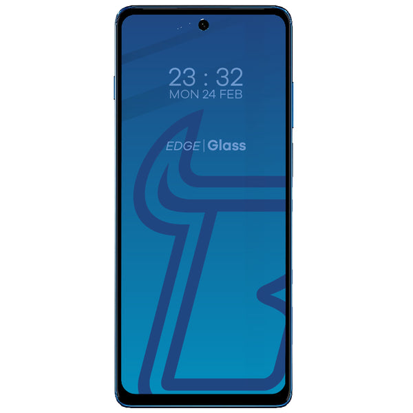 Gehärtetes Glas Bizon Glass Edge für Motorola Moto G200, Schwarz
