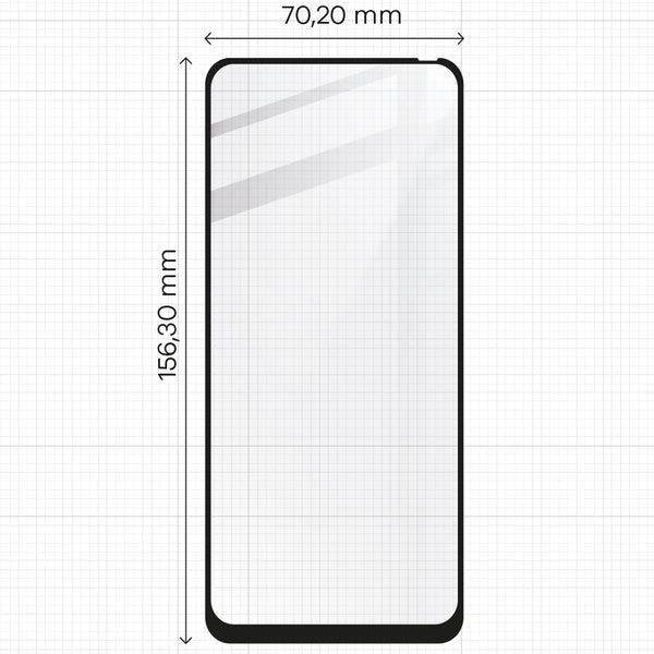 Gehärtetes Glas Bizon Glass Edge für Xiaomi Poco M4 Pro 5G, Schwarz