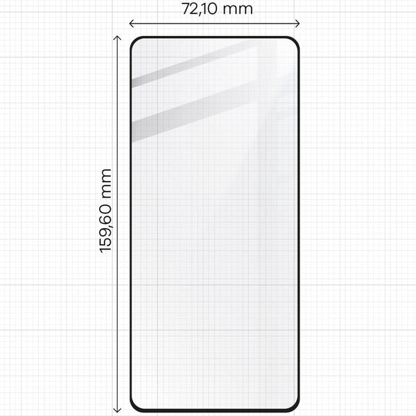 Gehärtetes Glas für Asus ROG Phone 8 / 8 Pro, Bizon Glass Edge 2, schwarz