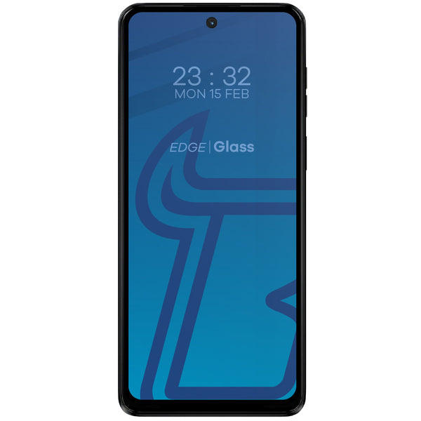 Gehärtetes Glas Bizon Glass Edge 2 für Motorola Moto G14 / 54, schwarz