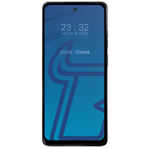 Gehärtetes Glas für Motorola Moto G04/G24/G24 Power, Bizon Glass Edge 2, Schwarz