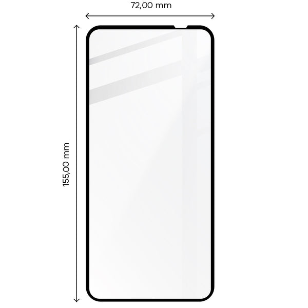 Gehärtetes Glas Bizon Glass Edge 2 für Nothing Phone 1, schwarz