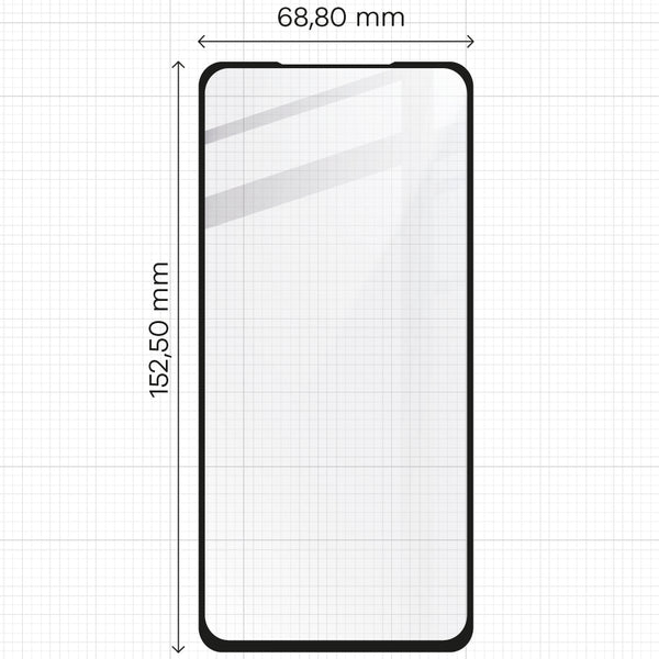 Gehärtetes Glas Bizon Glass Edge - 2 Stück + Kameraschutz, Google Pixel 6, Schwarz