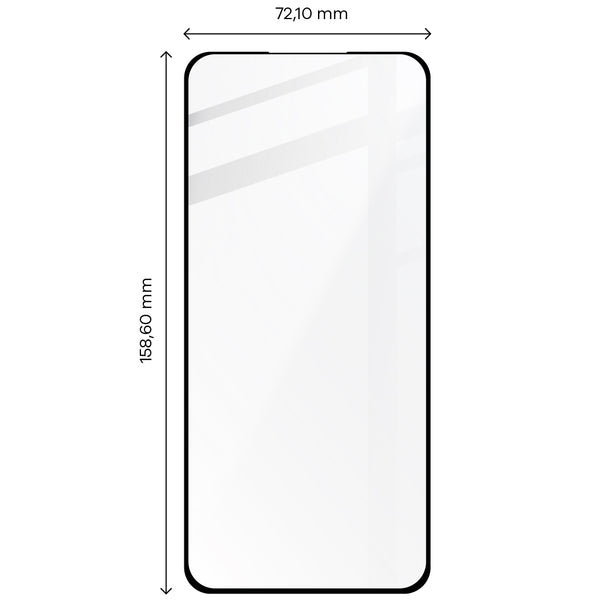 Gehärtetes Glas Bizon Glass Edge 3D für Xiaomi 12 Pro, Schwarz