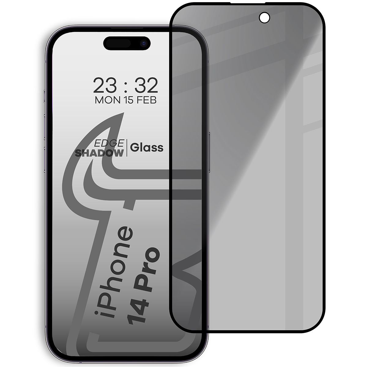 Glas mit Privatschutzfilter Bizon Glass Edge Shadow für Apple iPhone 14 Pro