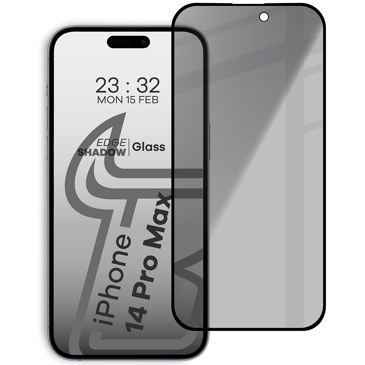 Glas mit Privatschutzfilter Bizon Glass Edge Shadow für Apple iPhone 14 Pro Max