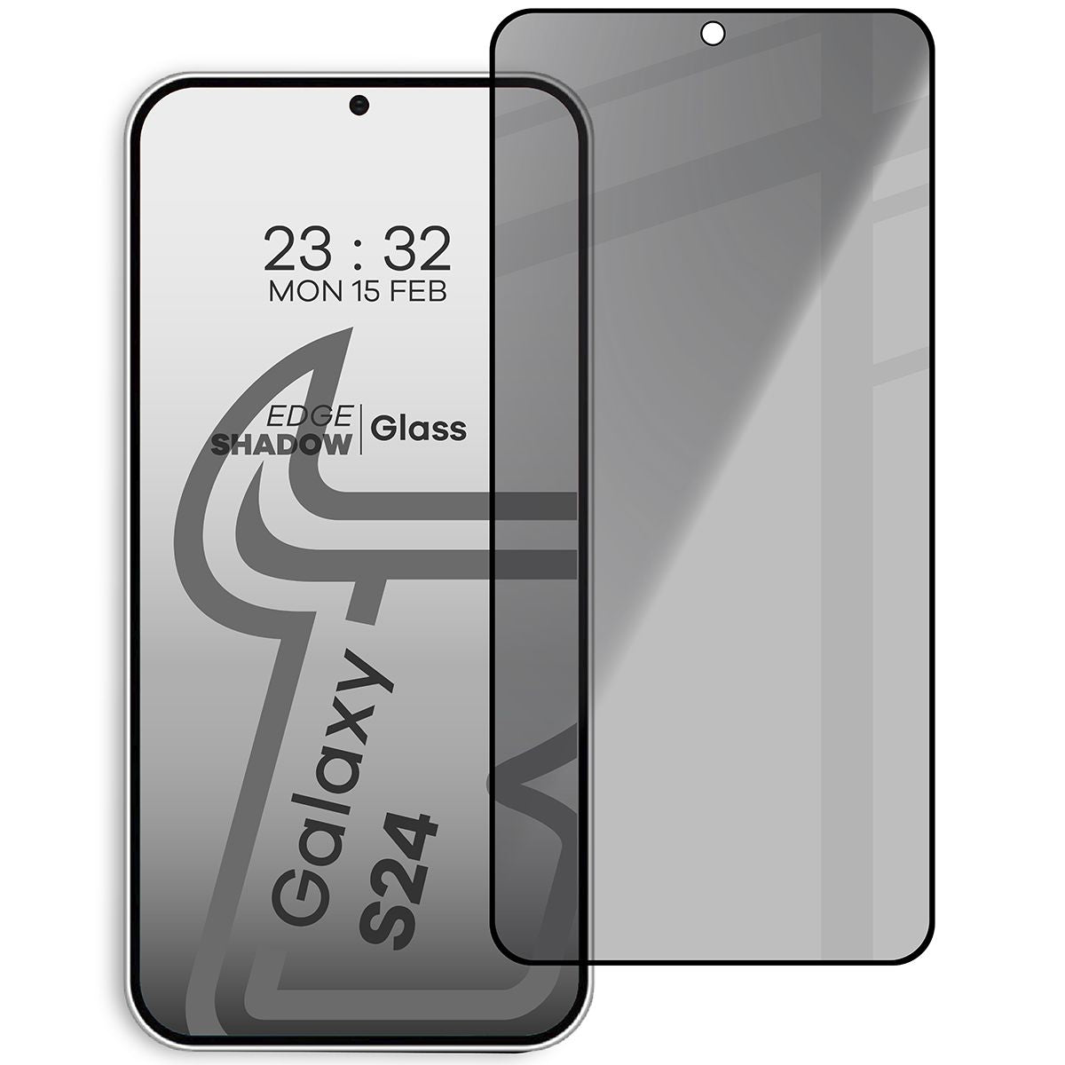 Glas mit Privatschutzfilter Bizon Glass Edge Shadow für Samsung Galaxy S24