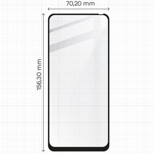 Gehärtetes Glas Bizon Glass Edge - 2 Stück + Kameraschutz, Xiaomi Poco M4 Pro 5G, Schwarz