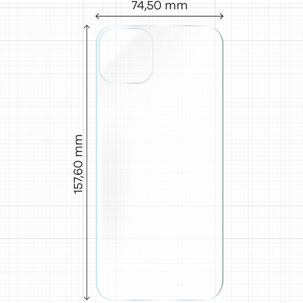 Hydrogel Folie für die Rückseite Bizon Glass, iPhone 15 Plus, 2 Stück