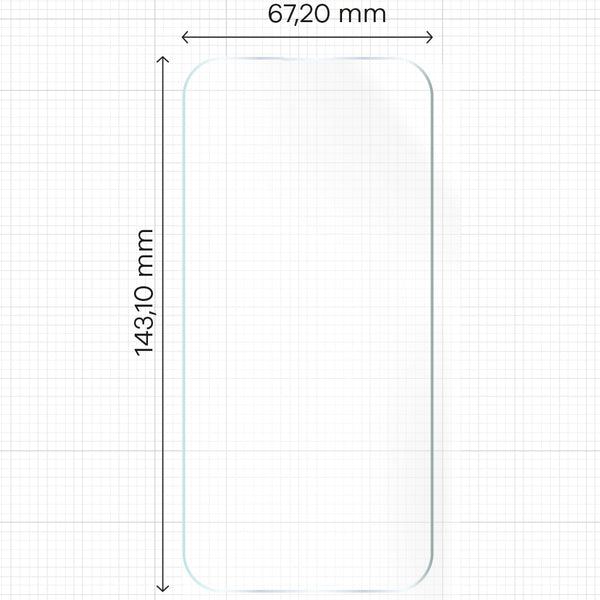 Hydrogel Folie für den Bildschirm Bizon Glass Hydrogel Front für iPhone 15 Pro, 2 Stück