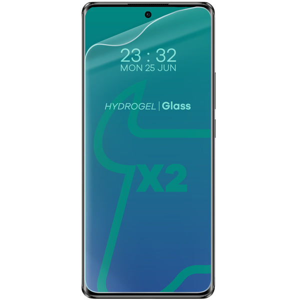 Hydrogel Folie für den Bildschirm Bizon Glass Hydrogel Front für Oppo Reno10/10 Pro 5G, 2 Stück