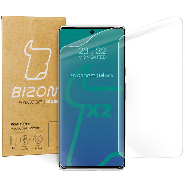 Hydrogel Folie für den Bildschirm Bizon Glass, Google Pixel 6 Pro, 2 Stück