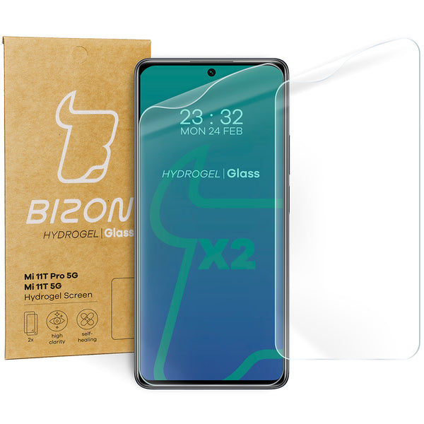 Hydrogel Folie für den Bildschirm Bizon Glass, Xiaomi 11T / 11T Pro, 2 Stück