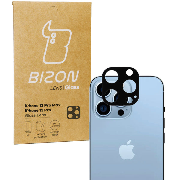 Glas für die Kamera Bizon Glass Lens für iPhone 13 Pro / 13 Pro Max, 2 Stück